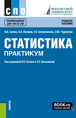 картинка Статистика. Практикум. (СПО). Учебное пособие. от магазина КНОРУС
